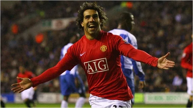 Tevez at Manchester United. (Getty)