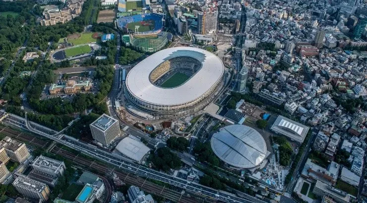 The New National Stadium in Tokyo. (Getty)