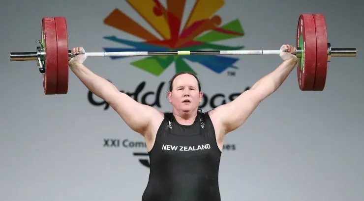 Laurel Hubbard of New Zealand competes at the Gold Coast 2018 Commonwealth Games. (Getty)
