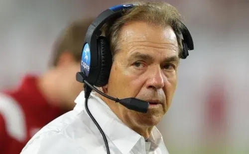 Coach Nick Saban of the Alabama Crimson Tide. (Getty)