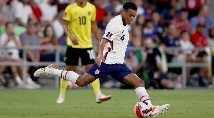 Tyler Adams # 4 of the United States (Getty Images)
