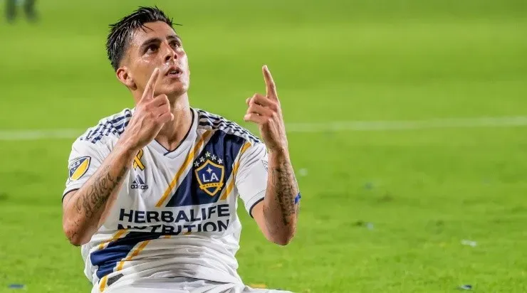Christian Pavon during his MLS days (Photo by Shaun Clark/Getty Images)