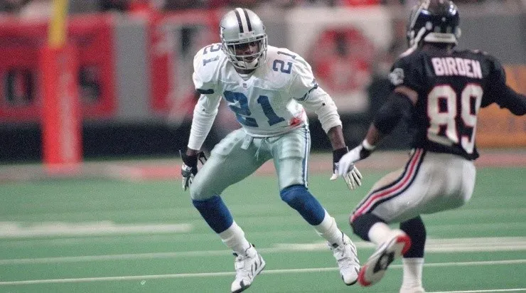 Deion Sanders (Photo by Focus on Sport/Getty Images)