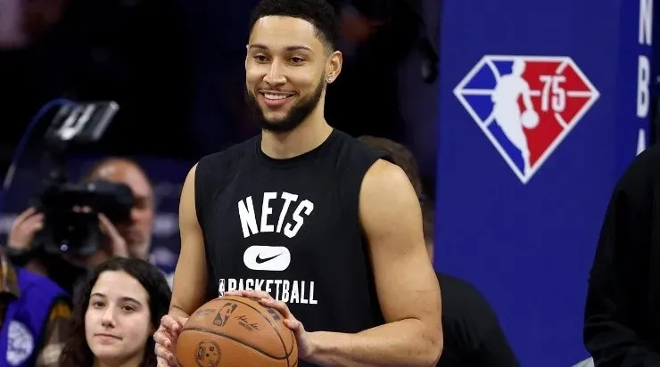 Ben Simmons #10 of the Brooklyn Nets (Photo by Elsa/Getty Images)