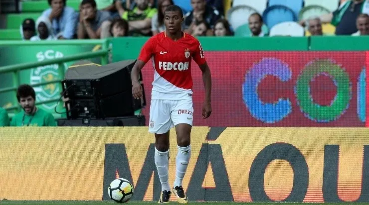 Kylian Mbappe with Monaco in 2017 (Photo by Carlos Rodrigues/Getty Images)