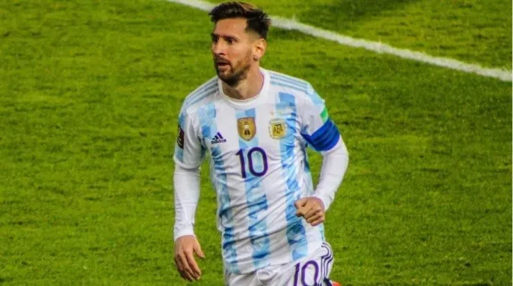 Lionel Messi with Argentina during Conmebol WCQ against Uruguay (Kelvin Loyola)