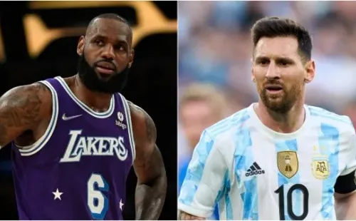 LeBron James and Lionel Messi / Getty Images