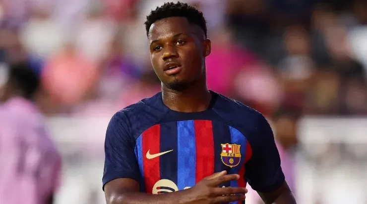 Ansu Fati of Barcelona. (Michael Reaves/Getty Images)