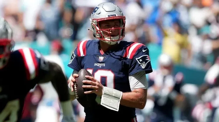 Mac Jones (Photo by Eric Espada/Getty Images)