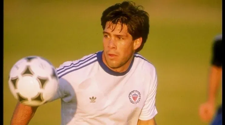 Paul Caligiuri of the United States soccer team in action. Mandatory Credit: Ken Levine /Allsport