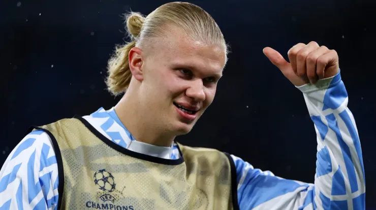 Erling Haaland of Manchester City. (Michael Steele/Getty Images)