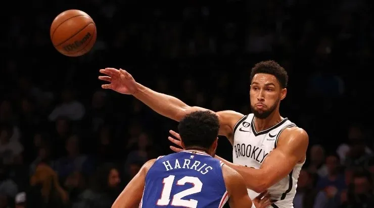Ben Simmons #10 of the Brooklyn Nets (Photo by Elsa/Getty Images)