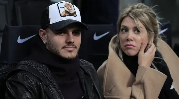 Mauro Emanuel Icardi and his wife Wanda Nara (Photo by Emilio Andreoli/Getty Images)