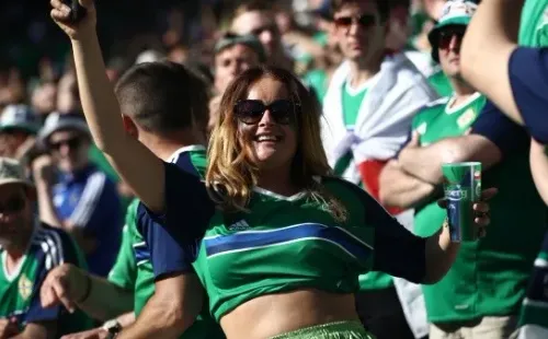Lots of color, passion… and beer, in Northern Ireland fans (Getty Images)
