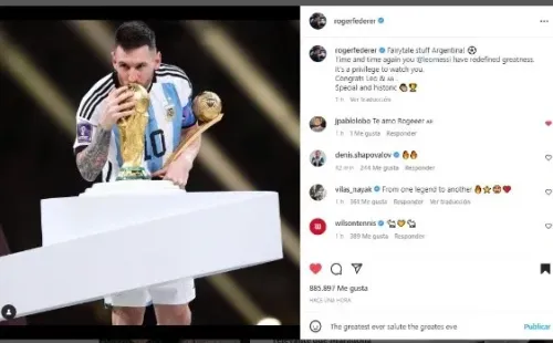 Roger Federer’s Instagram post (Instagram: @rogerfederer)