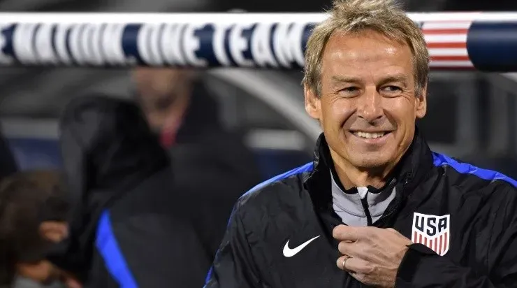 Klinsmann of the United States looks on against Mexico in the first half during the FIFA 2018 World Cup Qualifier at MAPFRE Stadium on November 11, 2016 in Columbus, Ohio. (Photo by Jamie Sabau/Getty Images)