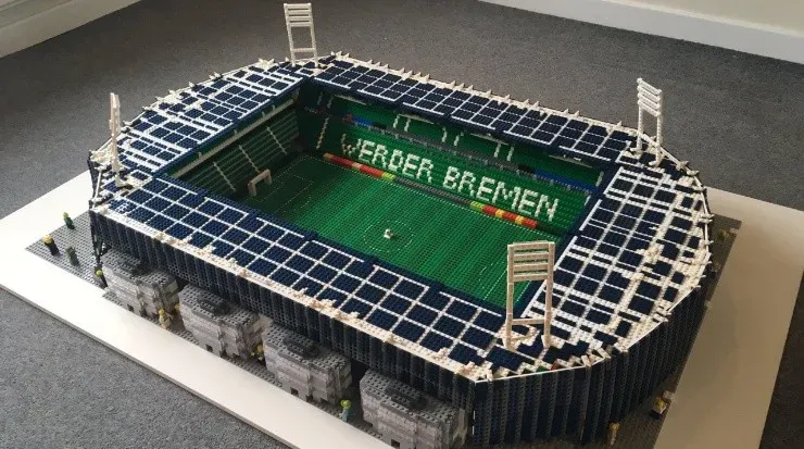 Werder Bremen stadium in Lego