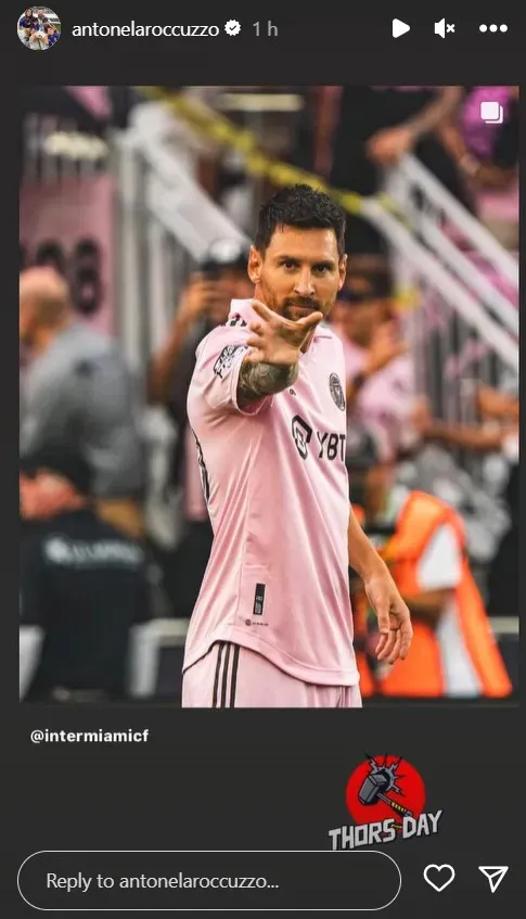 via Instagram: antonelaroccuzzo