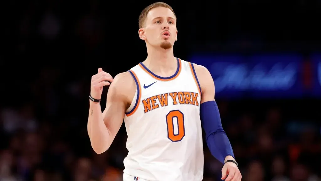 Donte DiVincenzo #0 of the New York Knicks-Sarah Stier/Getty Images