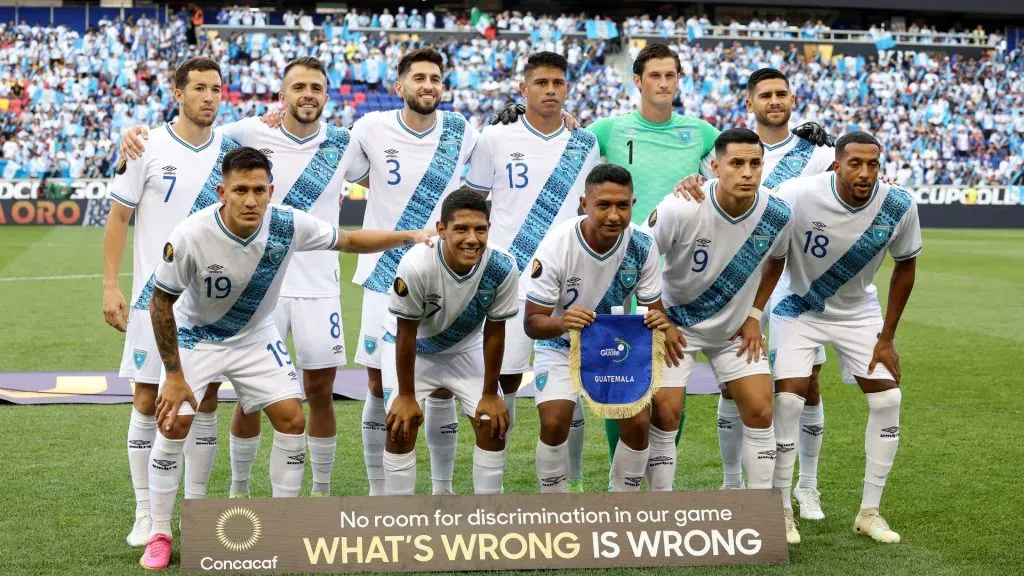 The Guatemala starters pose for a team photo-Elsa/Getty Images