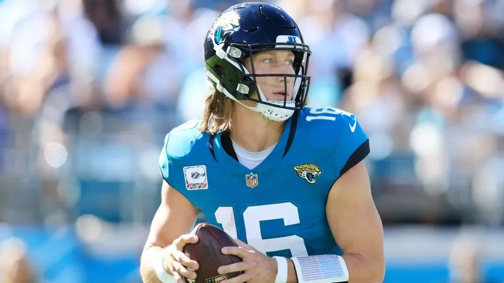 Trevor Lawrence #16 of the Jacksonville Jaguars