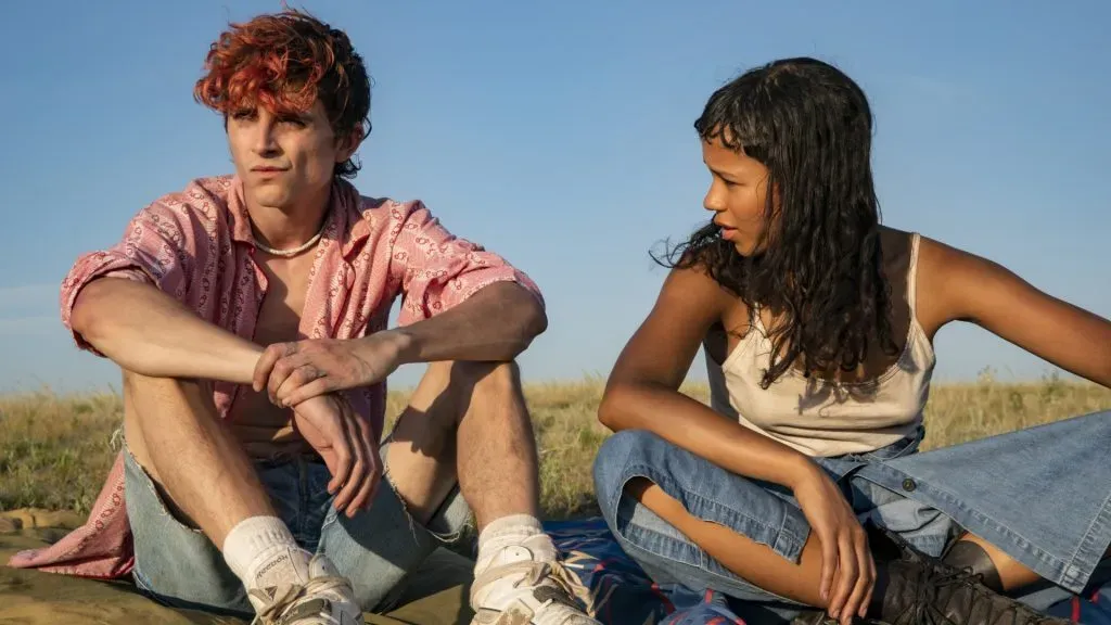 Timothée Chalamet and Taylor Russell in Bons and All. 