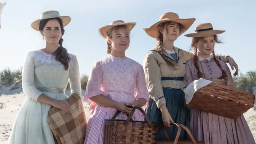 Emma Watson, Saoirse Ronan, Florence Pugh and Eliza Scanlen in Little Women.