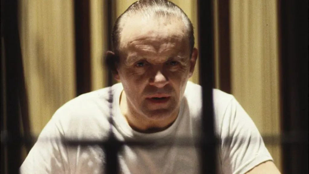 Anthony Hopkins in The Silence of the Lambs.