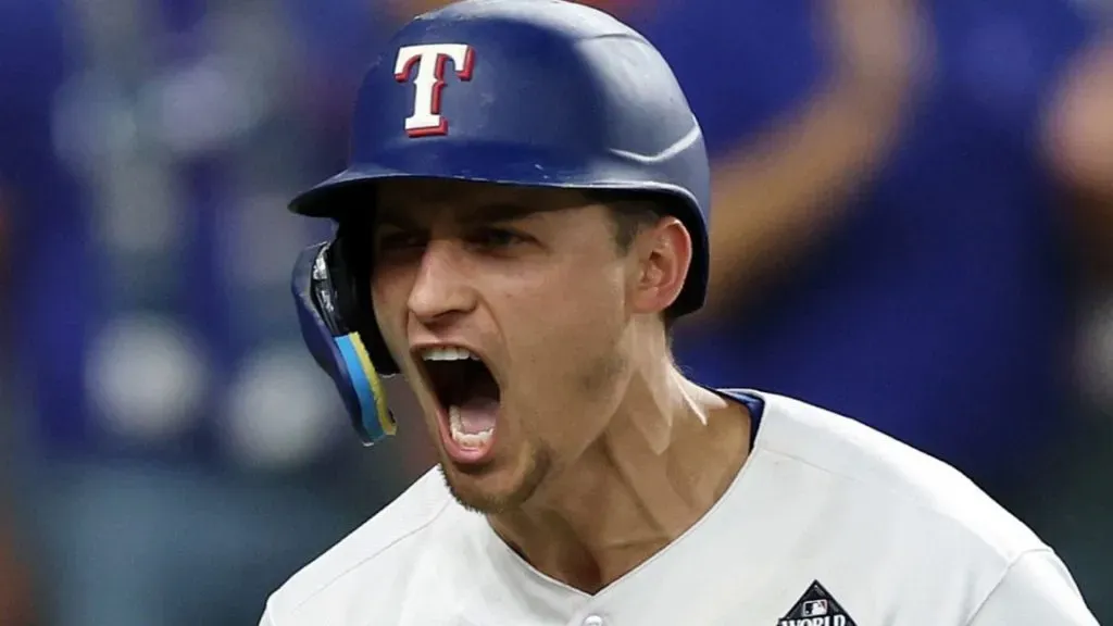 Corey Seager #5 of the Texas Rangers