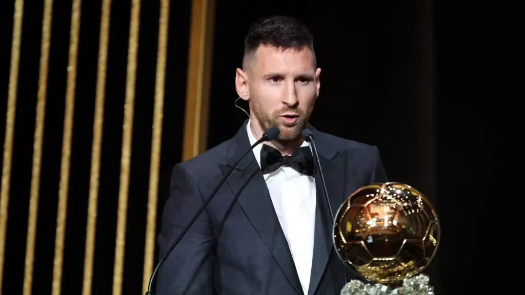 Lionel Messi at the 2023 Ballon d’Or gala