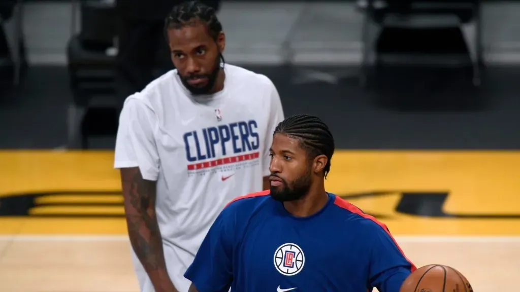 Kawhi Leonard and Paul George of the Los Angeles Clippers