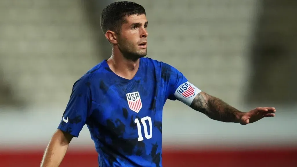 Christian Pulisic playing for the USMNT