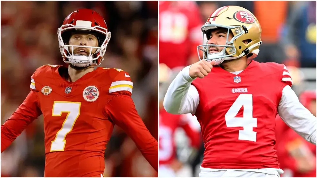 Harrison Butker (left) and Jake Moody