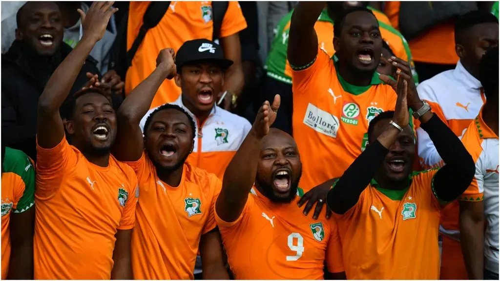 Ivory Coast fans supporting their team – Dan Mullan/Getty Images