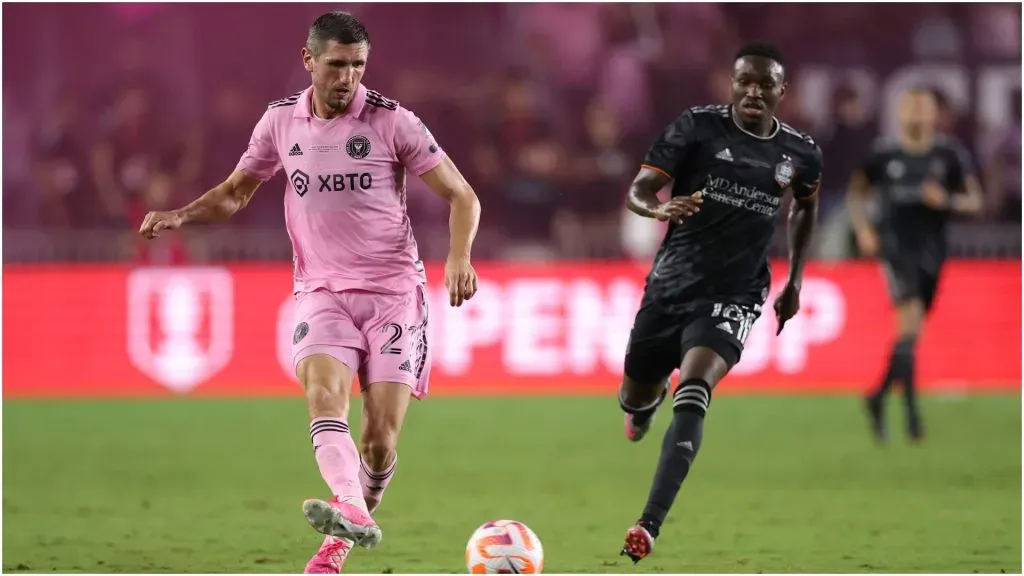 Serhiy Kryvtsov of Inter Miami controls the ball in the second half against the Houston Dynamo – Megan Briggs/Getty Images