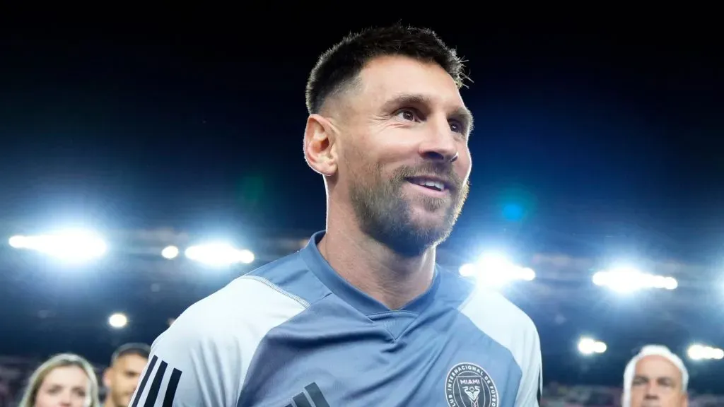 Lionel Messi #10 of Inter Miami CF leaves the field after a friendly match against Newell’s Old Boys at DRV PNK Stadium on February 15, 2024 in Fort Lauderdale, Florida. Newell’s Old Boys and Inter Miami CF tied 1-1.