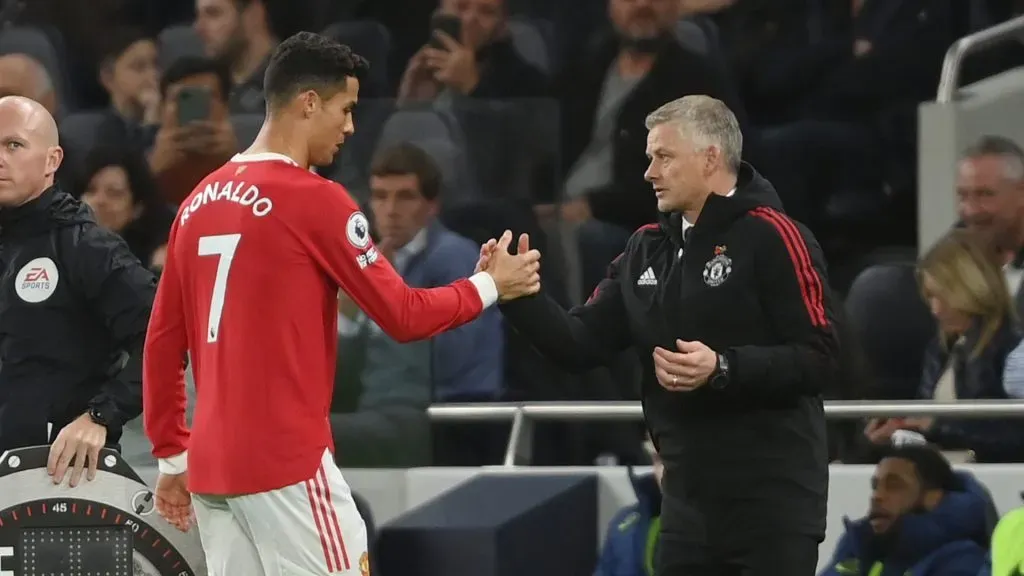 Cristiano Ronaldo and Ole Gunnar Solskjaer
