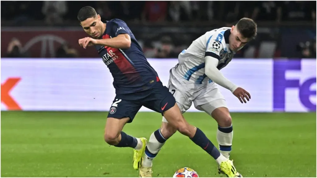 Achraf Hakimi (PSG) vs Ander Barrenetxea (Real Sociedad) – IMAGO / PanoramiC
