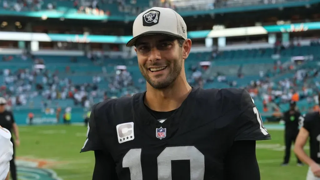 Jimmy Garoppolo, former quarterback of the Las Vegas Raiders