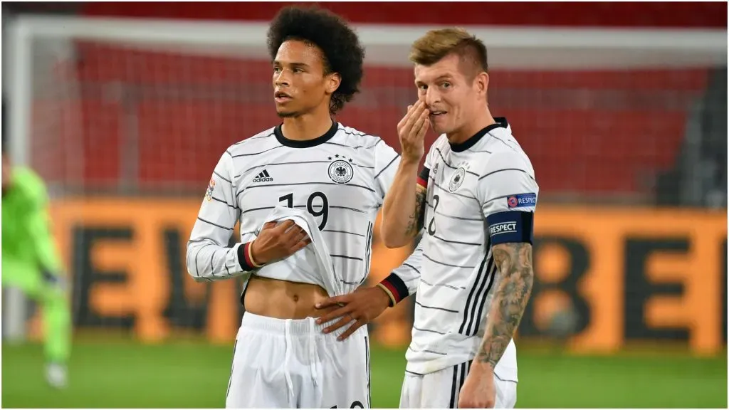 Leroy Sane and Toni Kroos of Germany – IMAGO / Sven Simon