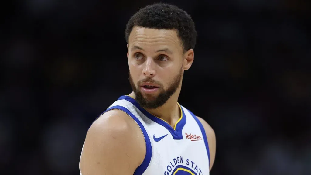 Stephen Curry point guard of the Golden State Warriors (NBA 2023)