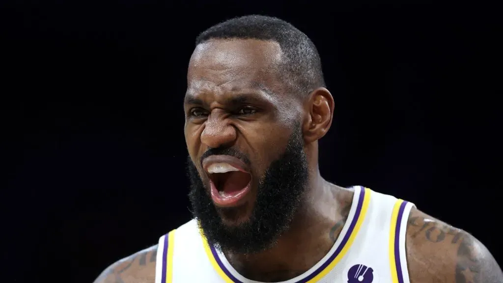 LeBron James of the Los Angeles Lakers