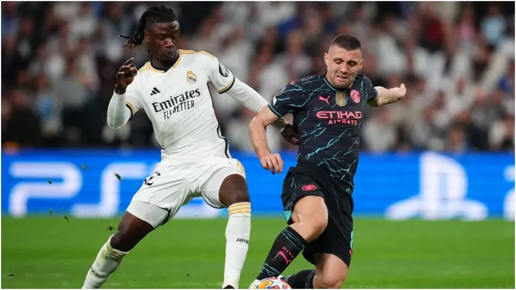 Mateo Kovacic of Manchester City and Eduardo Camavinga of Real Madrid – IMAGO / Pressinphoto