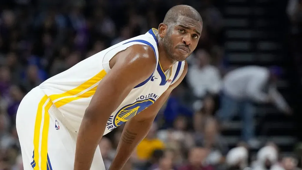 Chris Paul during a game with the Warriors.