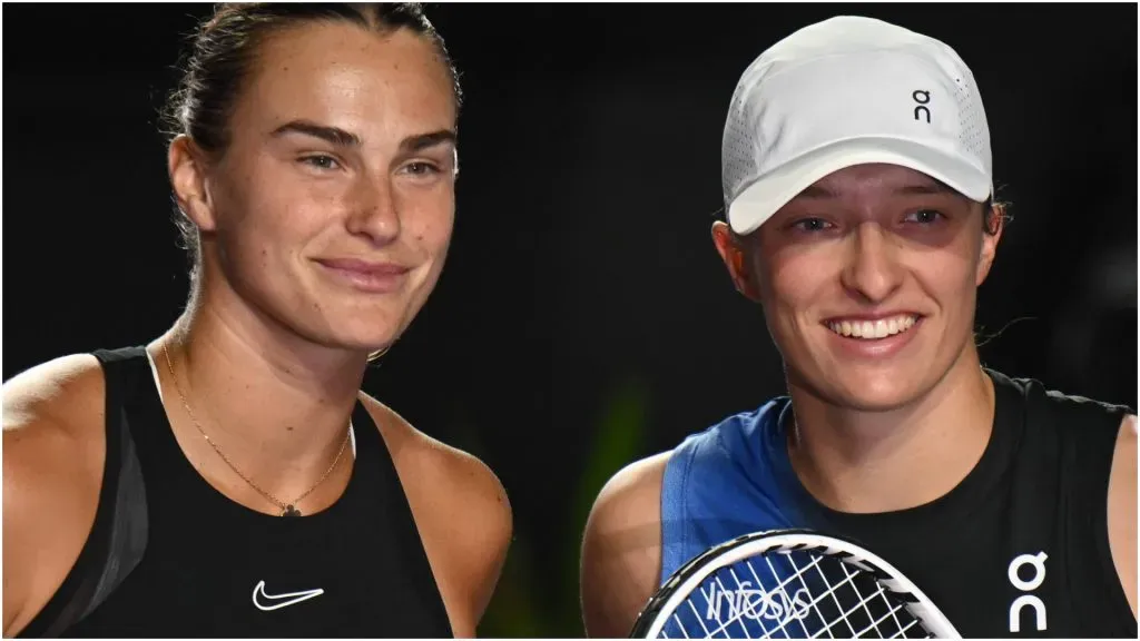 Aryna Sabalenka with Iga Swiatek – IMAGO / NurPhoto