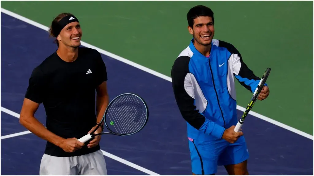 Carlos Alcaraz and Alexander Zverev – IMAGO / ZUMA Wire