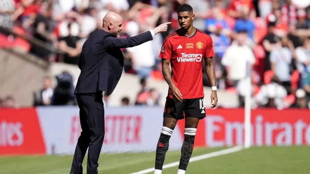 Marcus Rashford during the Emirates FA Cup final at Wembley Stadium, London.