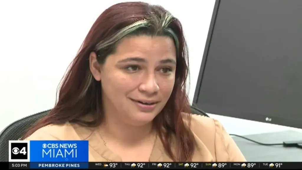 Jackie Martinez files a legal complaint against Conmebol for the incidents in the final of the Copa America 2024. Capture CBS News.