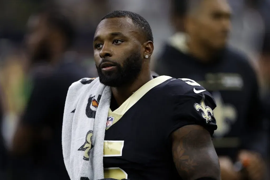 NEW ORLEANS, LOUISIANA - SEPTEMBER 18: Jarvis Landry #5 of the New Orleans Saints at Caesars Superdome on September 18, 2022 in New Orleans, Louisiana.