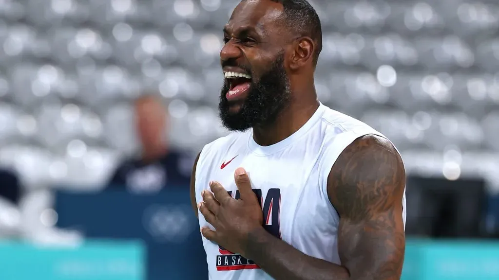 LeBron James Training with USA